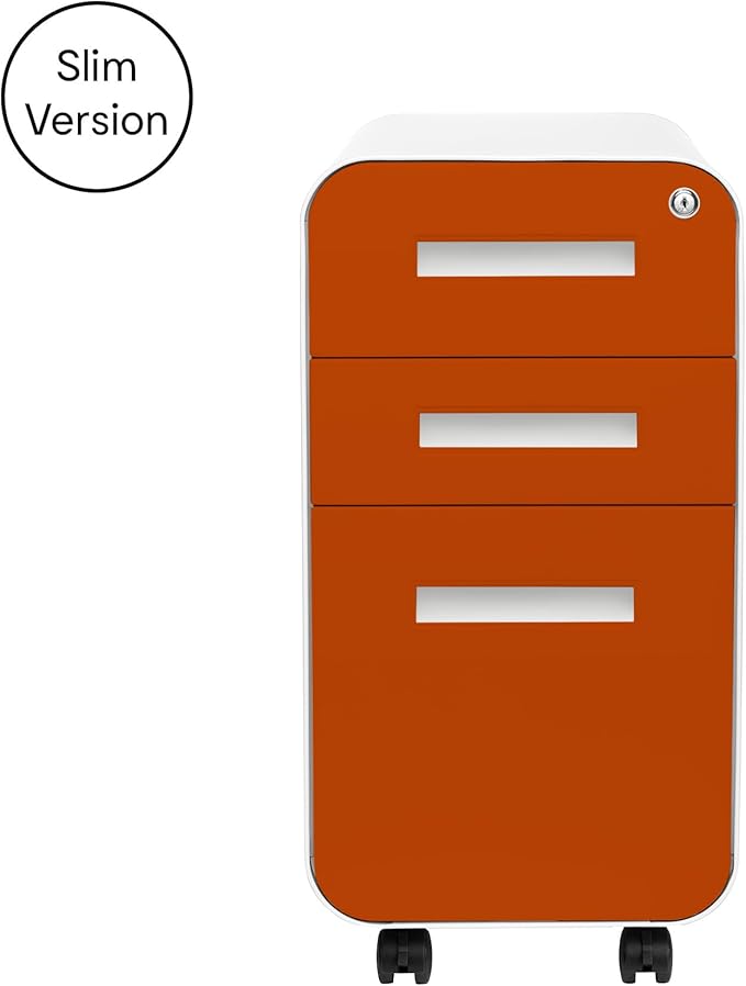 Laura Davidson Furniture Stockpile Slim 3-Drawer Mobile File Cabinet - Image 3