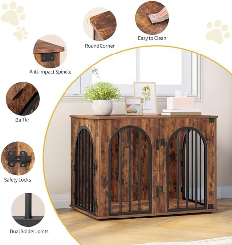 Hzuaneri 31.5'' Dog Crate Furniture,Dog Kennel Indoor for Small/Medium Dogs - Image 7