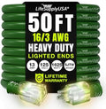 50ft Outdoor/Indoor Extension Cord 16/3 Gauge Heavy Duty 3 Prong SJTW, by LifeSupplyUSA