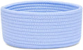 ABenkle Small Woven Basket, Empty Tiny Shallow Storage Basket, Mini Cotton Rope Baskets, Round Decorative Hamper, Basket Storage Bins for Toys, Spa, Socks, Nursery, Living Room by ABenkle
