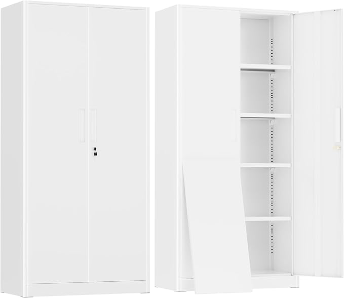 Greenvelly Metal Garage Storage Cabinet, Utility Metal Filing Cabinet by Greenvelly