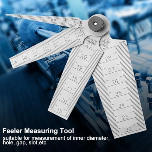 1 Set Taper Gage High Precision,Stainless Steel Wedge Feeler Hole Taper Gauge Ruler with Wedge Design,Welding Taper Inspection Measuring Tool - Image 2