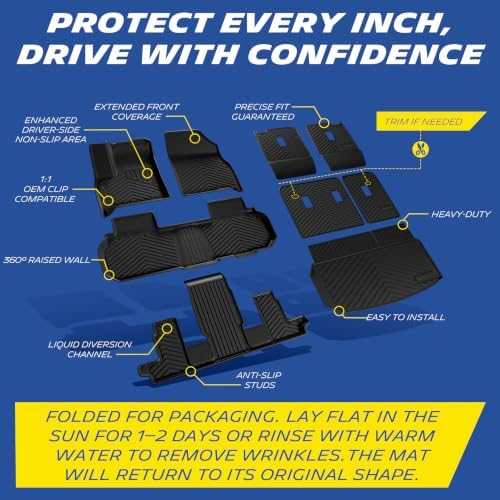 Michelin Vehicle Mats for 2024-2026 Chevy Traverse 9 Piece - Image 3