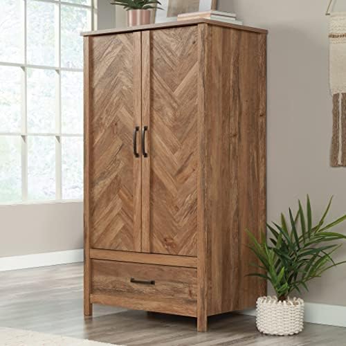 Sauder Cannery Bridge Armoire, L: 32.36" x W: 22.52" x H: 59.80", Sindoori Mango Finish - Image 2