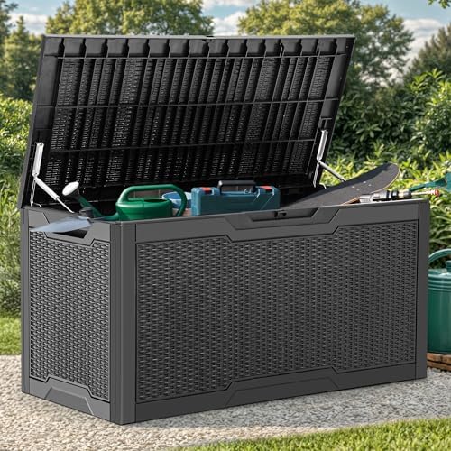 YITAHOME 100 Gallon Outdoor Deck Box, Waterproof Storage Box, Lockable - Image 6