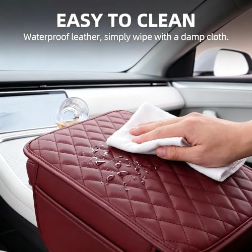 Center Console Cover, Car Armrest Pad 12.6"x7.9" with Storage Bags - Image 7