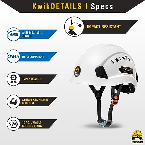 KwikSafety - Charlotte, NC - Hard Hats [Full Brim, Cap Style, Climbing Style] Type 1, Class C ANSI OSHA - Image 4