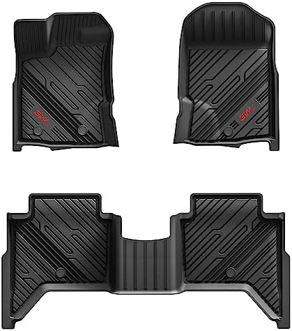 3W Floor Mats Fit for Ford Ranger Super Crew Cab 2020-2023 by 3W