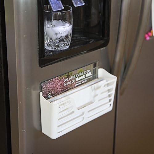 Officemate Magnet Plus Magnetic, Utility Pocket, White (92541) 3 x 10.25 x 5.25 Inches - Image 5