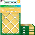 Filterbuy 17x25x1 Air Filter MERV 11 Pet & Allergy Defense (6-Pack) by Filterbuy