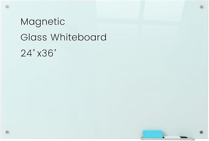 Glass Magnetic White Board by Gooderboard