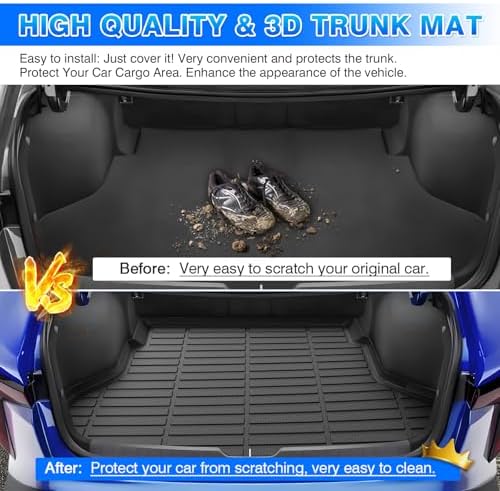 Cartist Cargo Mat Compatible with Kia K4 2025 2026 Accessories Trunk Mat TPE All Weather Anti-Slip Odorless Cargo Liner for K4 Accessories - Image 6