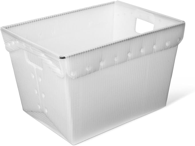 Hudson Exchange 18.25 x 13.25 x 11.75 Corrugated Space Age Handled Storage - Image 3