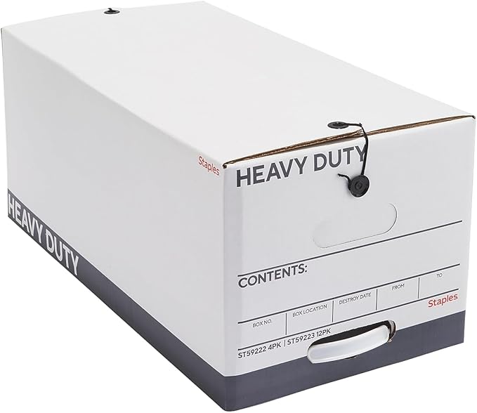 STAPLES Storage & Filing Box, Heavy-Duty by Staples