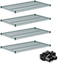 24" x 42" 4 Pack Value Pack NSF Wire Shelf Replacement for Business, Retail, and Storage Use by Zedfire