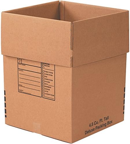 Aviditi 181824DPB Deluxe Packing Corrugated Cardboard Box 18" L x 18" W x 24" H, Kraft, for Shipping, Packing and Moving (Pack of 15) by Aviditi