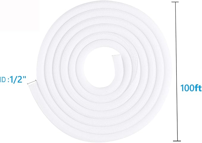 1/2" x100ft Split Sleeve Wire Loom Tubing - Image 8