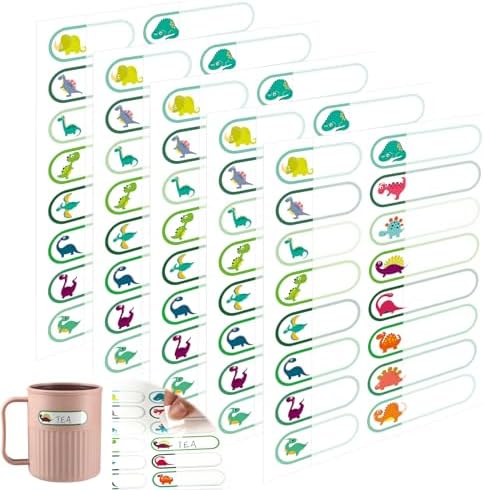 Waterproof Name Labels for Kids Daycare 320 Pcs, Dinosaur by Tudomro