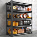 REIBII 72.1" H Garage Shelving 2000LBS Storage Shelves Heavy Duty Metal Shelving 5 Tier Garage Storage Shelves for Commercial Warehouse Pantry Kitchen 72.1" H x 40.1" W x 18.1" D by REIBII