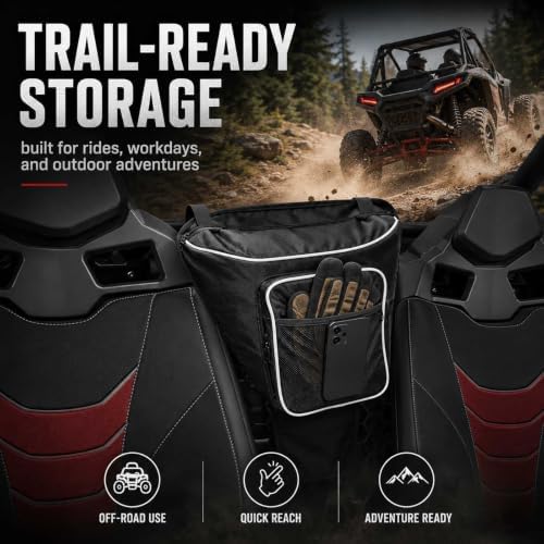 UTV Center Storage Bag for Kubota RTV-XG850 Sidekick Worksite 2018-2026 - Image 7