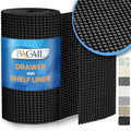 BAGAIL Non-Adhesive Shelf Liner, Thick Strong Grip Drawer Liners for Kitchen Cabinets, Heavy-Duty Easy Cut Cabinet Liners for Shelves, Pantry, Bathroom Cupboards - 24" x 20FT, Black by BAGAILBASICS