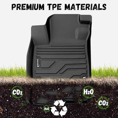 Floor Mats for Honda CRV CR-V 2023-2026 (Include Gas & Hybrid), All Weather TPE Protection Floor Liners Accessories, 1st & 2nd Row - Image 7