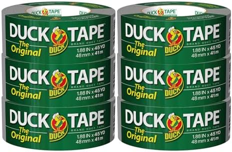 The Original Duck Tape Brand Duct Tape 6-pack 1.88 Inch x 45 Yard, 270 Total Yards, Silver (1153759) by DuckBrand