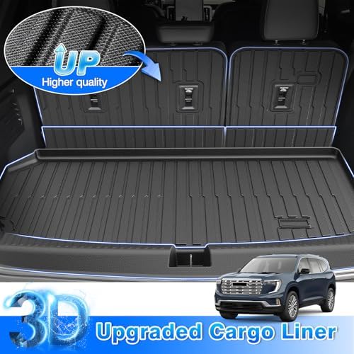 CARTIST Floor Mats for Chevy Traverse & GMC Acadia 2024-2026, Buick Enclave 2025-2026 (Only for 7 Seats Captain Chairs), All Weather Car Mats for Traverse Accessories, with Door Sill Protector - Image 5