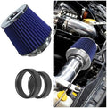 LAINLOY Universal Clamp-On Air Intake Filter, 76 89 102MM, Silver&Blue by Unknown