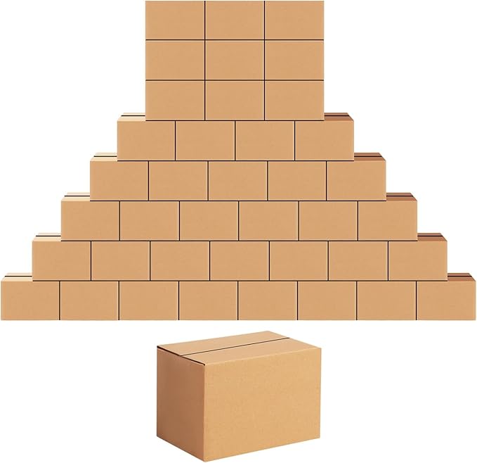 Edenseelake 40 Pack 6x4x4 inches Shipping Boxes Small Cardboard Boxes by Edenseelake