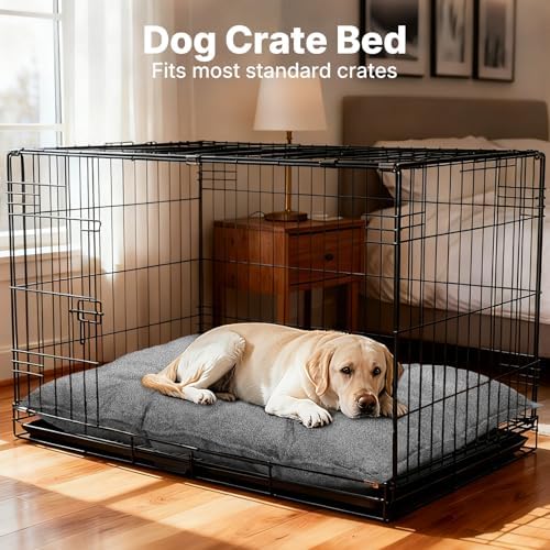 Veehoo Indestructible Dog Bed for Crate, Chew Proof Dog Crate Pad, 41"x28" - Image 4