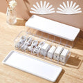 Tatuo Cord Organizer Box with Lid, Clear, White, 2 Pack by Tatuo