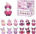 Sanrio Blind Box My Melody&Kuromi Mini Figures Sweetheart's Secret Promise Series Mystery Bean for Car Accessories Decorations Home Decor Birthday Gifts, Whole Set, 18PCS by MINILIKE