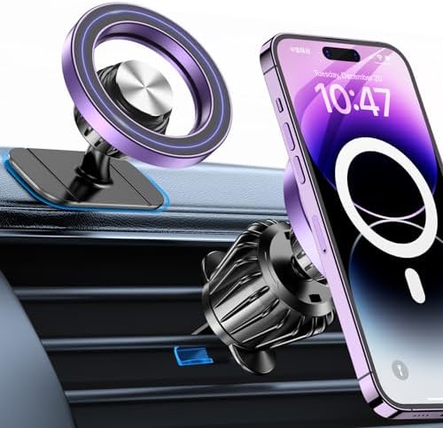Kaistyle for Magsafe Car Mount【Strong Magnet】Magnetic Phone Holder for Car Phone Holder Mount Dash Mounted Holders Cell Phone Holders for Your Car Accessories for Women Men for iPhone 18 Pro Max 17 16 by Kaistyle