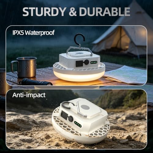 LED Rechargeable Stepless Dimming Camping Light with Remote - Image 5
