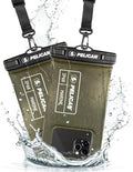 Pelican 2 Pack Marine Waterproof Phone Pouch (Regular) - Olive Green by Pelican