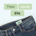 TeddyLabels - Clothing Labels for Nursing Home (60) – Self-Adhesive Name Tags for Clothes and Personal Items. Personalized Labels for Daycare, Nursing Homes, and Laundry Use - Light Green by Teddylabels