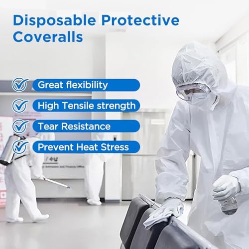 Disposable Hazmat Suit Coveralls 10/30PACK - Image 5