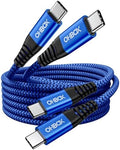 USB C to C Cable Fast Charging 6FT, 2Pack USB Type C Cable for Car Durable by OHBOX