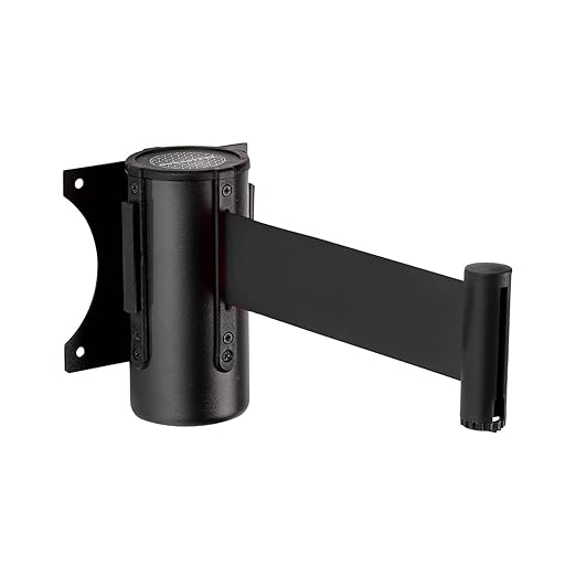 DuraSteel Wall Mount Crowd Control Retractable Belt Barrier by DuraSteel