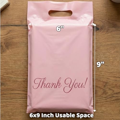 Donyson Pink Poly Mailers, 6x9, 100 Pack, Shipping Bags for Clothing - Image 4