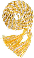 Graduation Honor Cords, 68" Long (Gold/White) by UIALECG