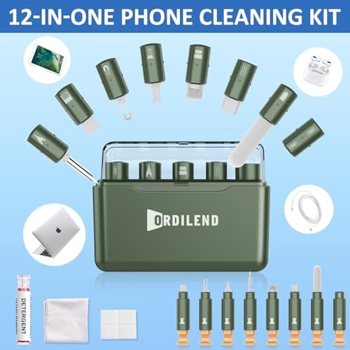 iPhone Cleaning Kit for Charging Port Cleaner AirPod Phone, Army Green - Image 2