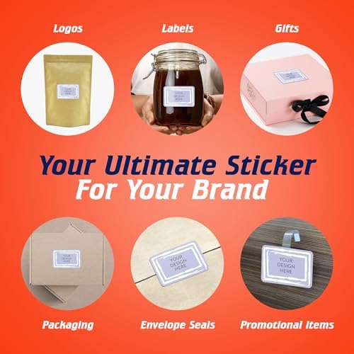 100 Custom Vinyl Stickers - Upload Your own Image, Text, Design, Logo - Personalized Logo Labels for Handmade, Packaging, Bottle, Jars, Candle, Brand Stickers (Lavender Swirls, 6x4) - Image 5