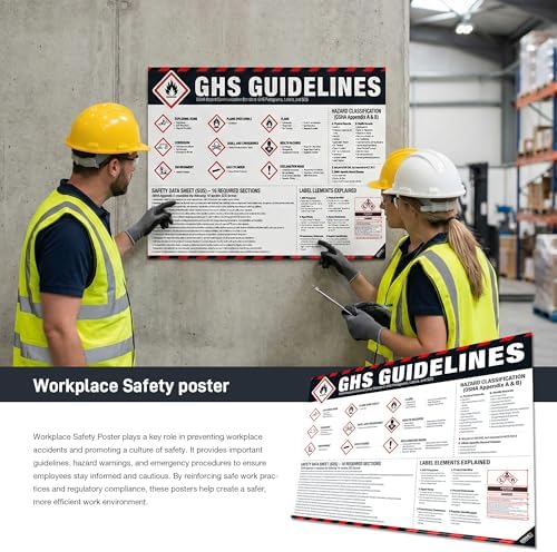 GHS Guidelines Poster – OSHA Hazard Communication Standard, GHS Pictograms, Hazard Classification, SDS 16 Sections & Chemical Labeling Reference Chart - Image 5
