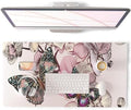 QiyI PU Leather Large Mouse Pad, Office Decor, 31.5" x 15.7", Butterflies by QIYI