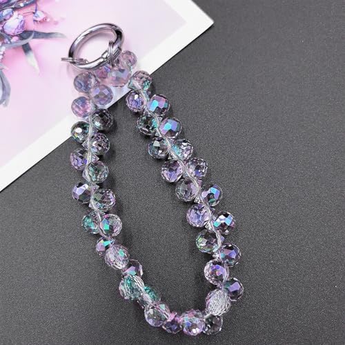 TENOC Beaded Phone Wrist Strap, Purple - Image 4