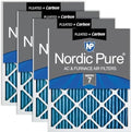 Nordic Pure 18x20x1 Pleated MERV 7 Plus Carbon Air Filters 4 Pack by NordicPure