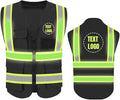 YOWESHOP High Reflective Visibility Safety Vest Custom Your Logo Safety Workwear by YOWESHOP