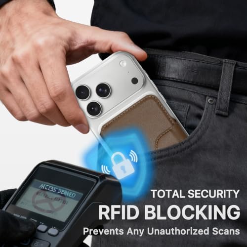 for MagSafe Wallet, Magnetic Phone Wallet RFID Blocking Strong Magnet - Image 6